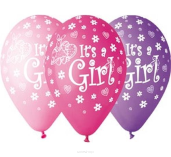 BALONY PREMIUM IT'S A GIRL 5 SZT 7405