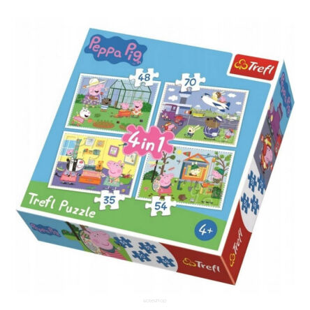 TREFL PUZZLE 4W1 WSPOMNIENIA PEPPA PIG 3595 NN