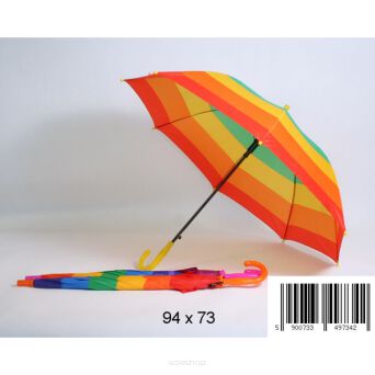 PARASOL LASKA KOLOROWE PASY 7342