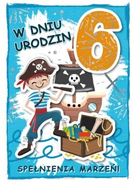 KARTKA URODZINY 6 CHŁOPIEC 2360 NN