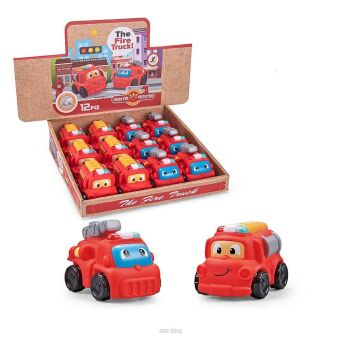 AUTO MIĘKKIE STRAŻ DLA MALUCHA 7,5 CM (12) 5473