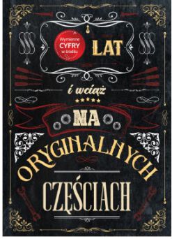 KARTKA URODZINY MĘSKA WYMIENNA CYFRA 3565 NN