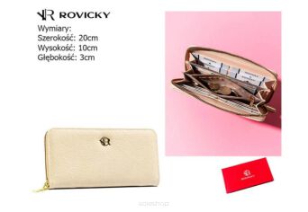 PORTFEL DAMSKI PIÓRNIK R-PRK-01-F19 BEIGE 2757 NN