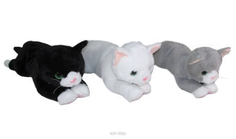 PLUSZ KOT LEŻĄCY Z DŹW. 30 CM 0767