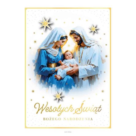 KARTKA BN WESOŁYCH ŚWIĄT RODZINA ŚW. 8089 NN