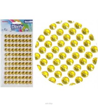 DŻETY SAMOPRZYLEPNE 8 MM ZŁOTE 88 SZT 4530