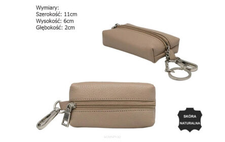 ETUI NA KLUCZE SKÓRZANE SKL-001-NDM D.BEIGE 6004 N