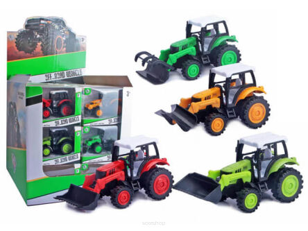 TRAKTOR METAL Z ŁYŻKĄ 15 CM (24) 9000