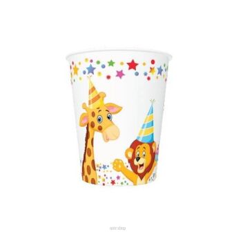KUBECZKI PAPIER ZOO 250ML (8) 5127