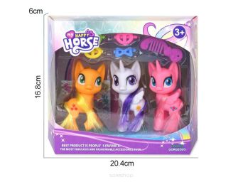 KONIK Z AKCESORIAMI 3 SZT 20X16 CM 6703