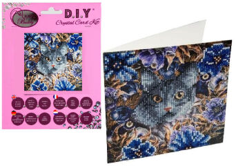 CRYSTAL ART DIAMENT MOZAIKA 18X18 KOT KWIA 4486 NN