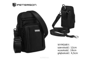 TORBA MĘSKA PETERSON 73208 BLACK 7790 NN