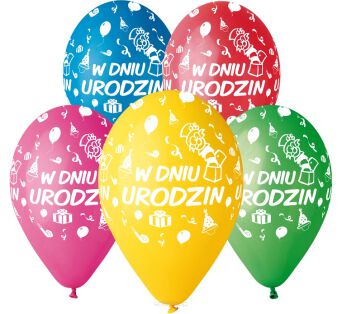 BALONY PREMIUM W DNIU URODZIN 5 SZT [10] 2417