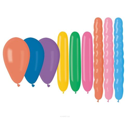 BALONY PREMIUM RÓŻNE KSZTAŁTY 15 SZT 6705