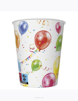 KUBECZKI PAPIEROWE BALONIKI 250ML (8) 3039