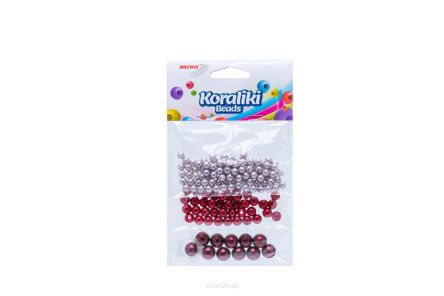 KORALIKI ZESTAW 3 KOLORY CZERWONE 4967