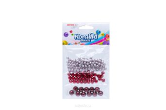 KORALIKI ZESTAW 3 KOLORY CZERWONE 4967