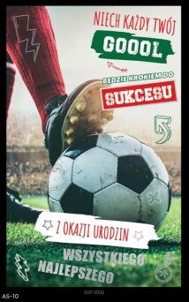 KARTKA URODZINY FOOTBALL 4142 NN