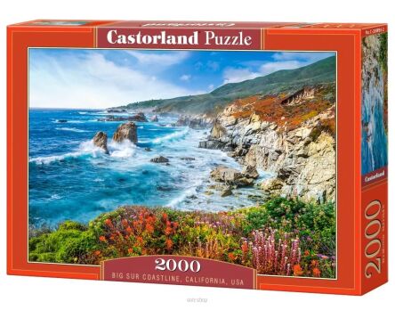 CASTOR PUZZLE 2000 BIG COASTLINE CALIFORNIA 0856