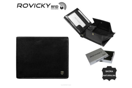 PORTFEL MĘSKI SKÓRA N61-RVT BLACK 0759 NN