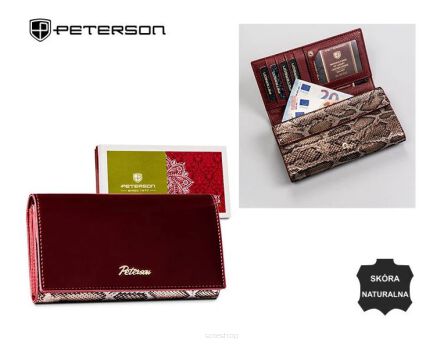 PORTFEL DAMSKI SKÓRA PTN BS-411 SN/RED 4644 NN