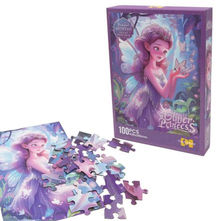 PUZZLE Z BROKATEM KSIĘŻNICZKA 100 EL. 7071