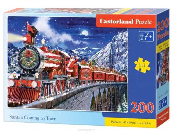 CASTOR PUZZLE 200 SANTA'S COMING TO TOWN 2254