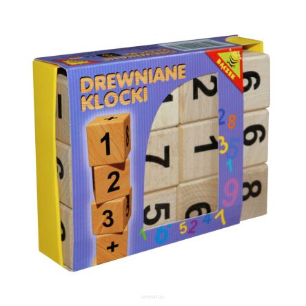 KLOCKI DREWNIANE 1,2,3 12 EL 4272