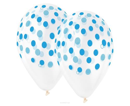 BALONY PREMIUM GROSZKI NIEBIESKIE 5 SZT 8944 NN