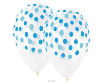 BALONY PREMIUM GROSZKI NIEBIESKIE 5 SZT 8944 NN