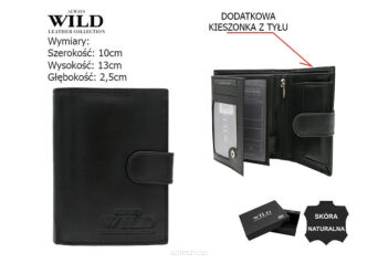 PORTFEL MĘSKI SKÓRA N4L-P-GCL BLACK 7615 NN