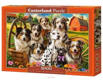 CASTOR PUZZLE 1000 HAPPY DOGS IN THE COUNTRYSIDE 5