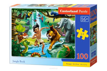 CASTOR PUZZLE 100 JUNGLE BOOK 1022