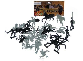 ZESTAW RYCERZY 4-7 CM 32 SZT 17X26 CM 3437