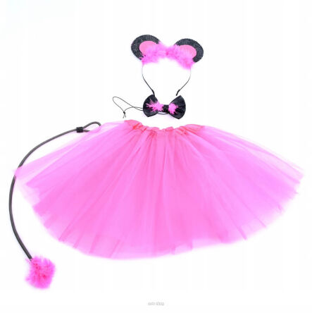 ZESTAW MYSZKA SPÓDNICZKA OGON OPASKA MUCHA 7921