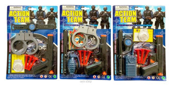 ZESTAW POLICJA PISTOLET NA STRZAŁKI 15X26 CM 5941