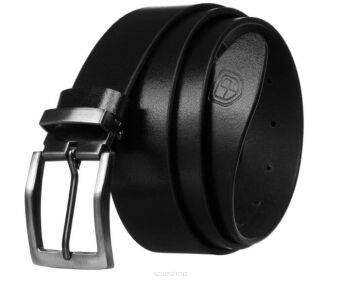 PASEK MĘSKI SKÓRA PTN LTP-TEX-115 BLACK 9593 NN