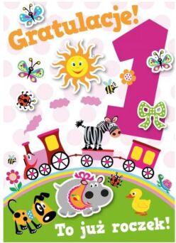 KARTKA URODZINY 1 ROCZEK DZIEWCZYNKA 3348 NN