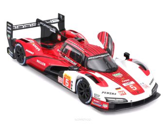 BBURAGO 1:24 RACING PORSCHE WHITE RED 0223 NN