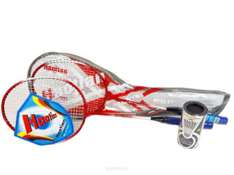 GRA BADMINTON ZESTAW + LOTKI W POKROWCU 4092