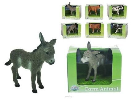 ZWIERZĘTA DOMOWE KROWA OSIOŁ 3 RODZ 5-6 CM 6875