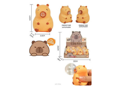 GNIOTEK SQUISHY KAPIBARA 6,5 CM (12) 3255