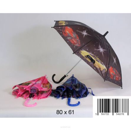 PARASOL ZWIERZĘTA SAMOCHODY MIX 61 CM 6378 