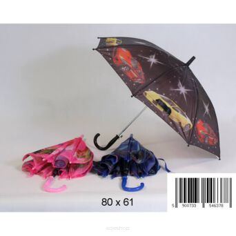 PARASOL ZWIERZĘTA SAMOCHODY MIX 61 CM 6378 