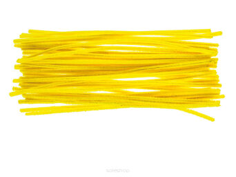 DRUCIKI KREATYWNE ŻÓŁTE 30 CM 40 SZT 0969