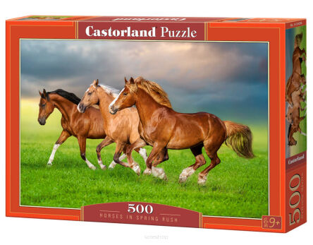 CASTOR PUZZLE 500 HORSES IN SPRING RUSH 4084
