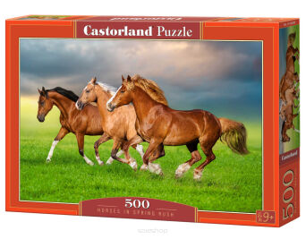CASTOR PUZZLE 500 HORSES IN SPRING RUSH 4084