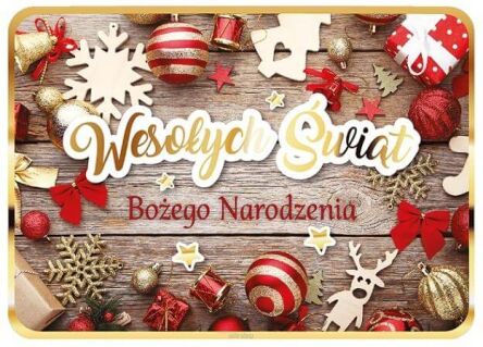 KARTKA BN WESOŁYCH ŚWIĄT OZDOBY ŚWIĄTECZNE 9364 NN
