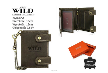 PORTFEL MĘSKI SKÓRA N2901-BIC BROWN 8953 NN