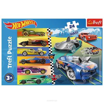 TREFL PUZZLE 24 MAXI SZYBKIE HOT WHEELS 3621 NN